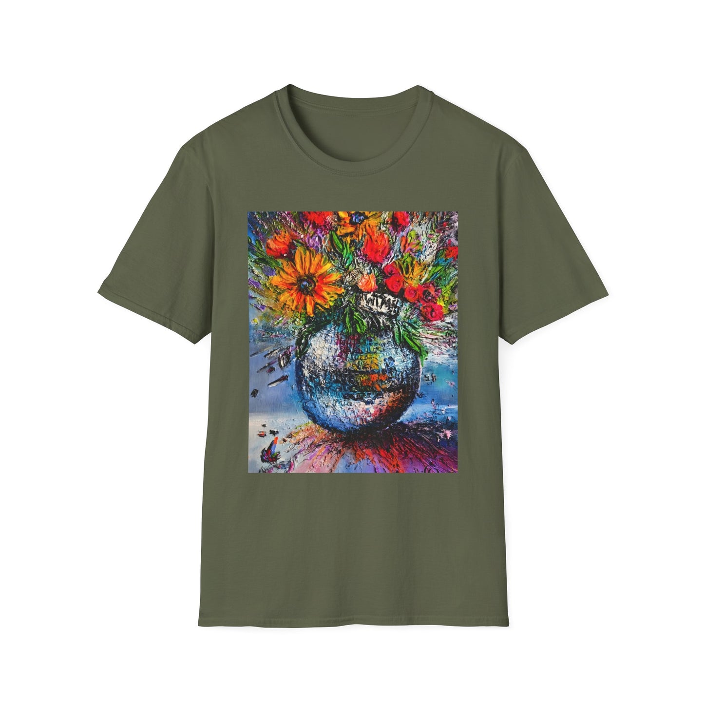 Panicked Disco Unisex Softstyle T-Shirt