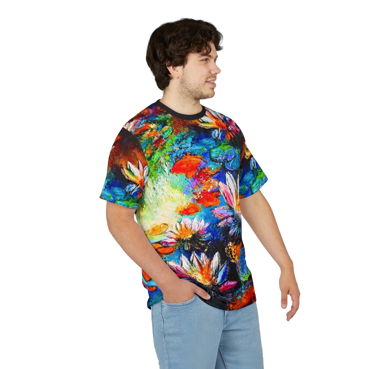 Signature Lily Abstract All-Over Print Tee