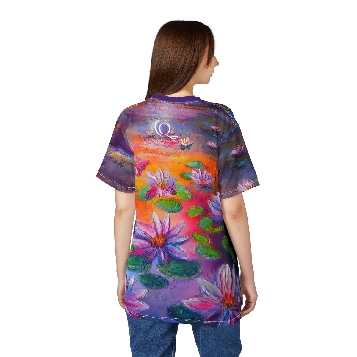 Waterlily Sunset All-Over Print Tee
