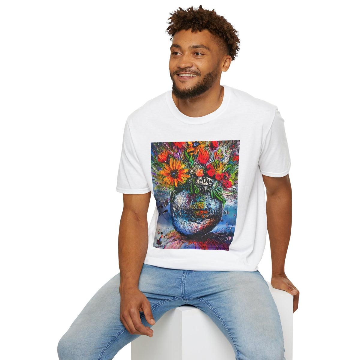 Panicked Disco Unisex Softstyle T-Shirt