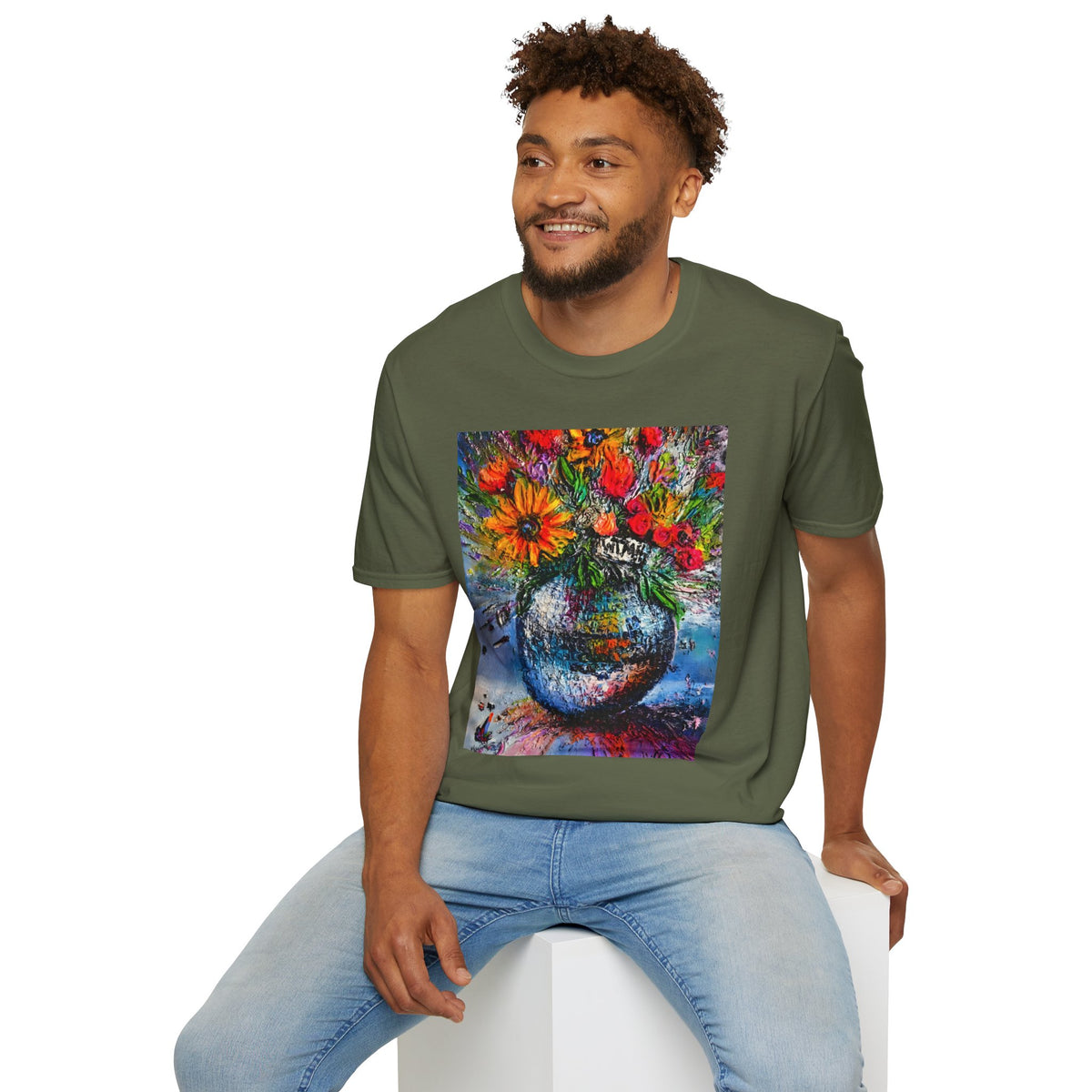 Panicked Disco Unisex Softstyle T-Shirt