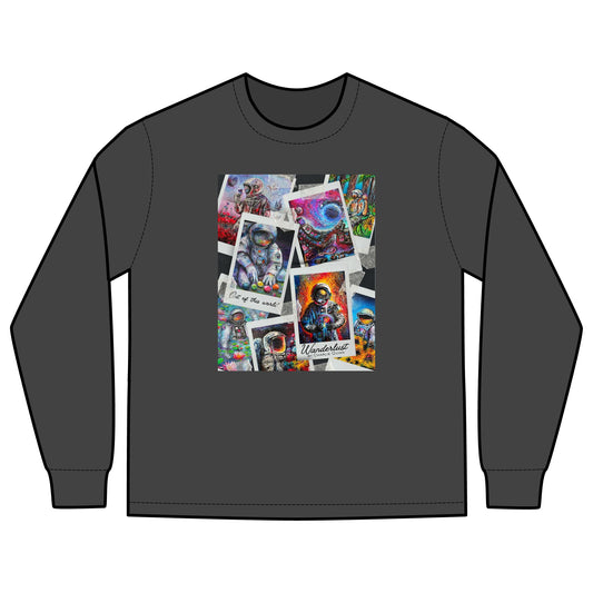 Long Sleeve Tee — Collage Art Astro Print (CharlieQuinnArts)