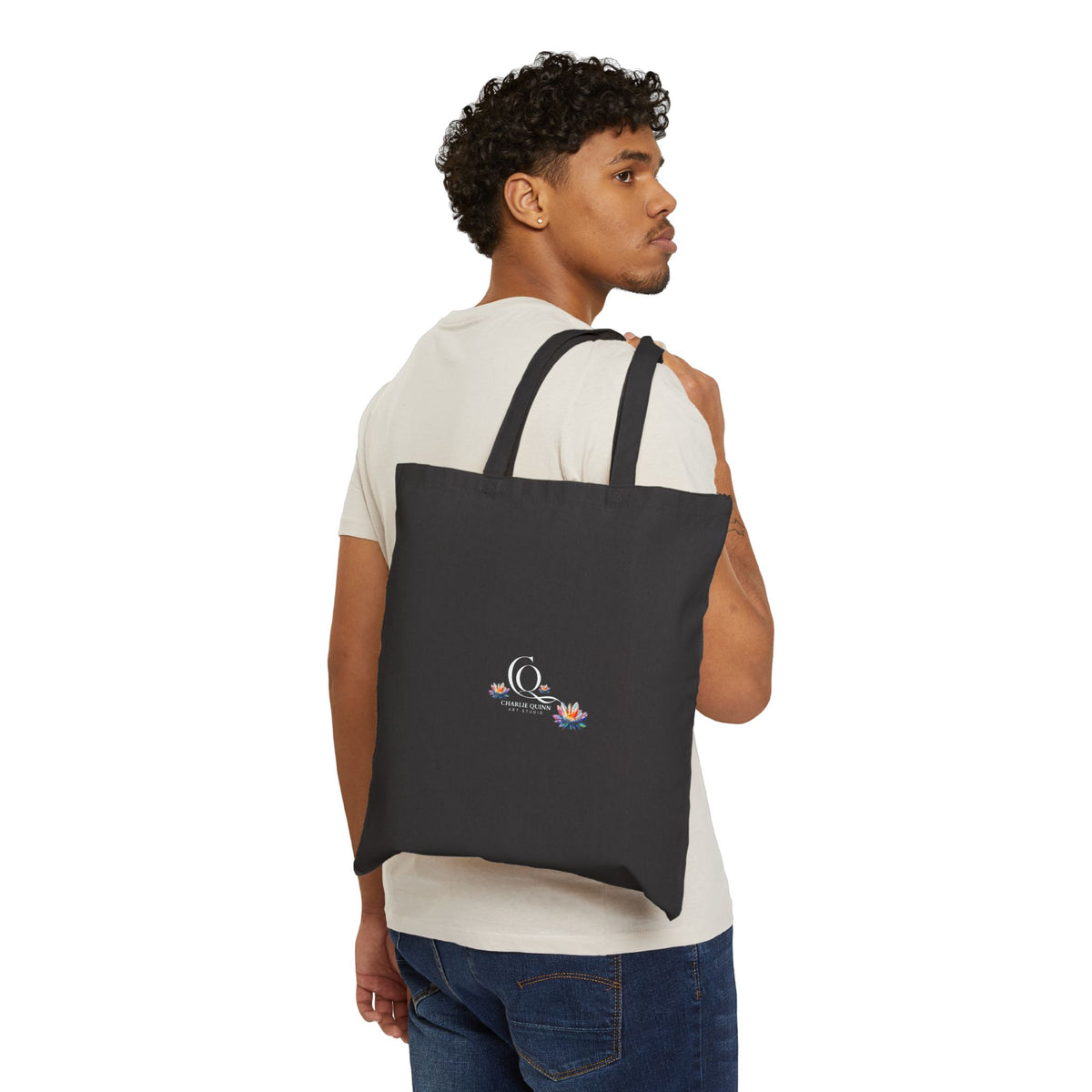 Cosmic Jimothy Canvas Tote — "Go and Show 'Em What You're Worth"