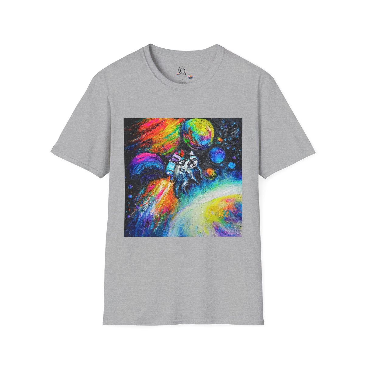Jimothy in Space Painting T-Shirt — Colorful Cosmic Space Art Tee