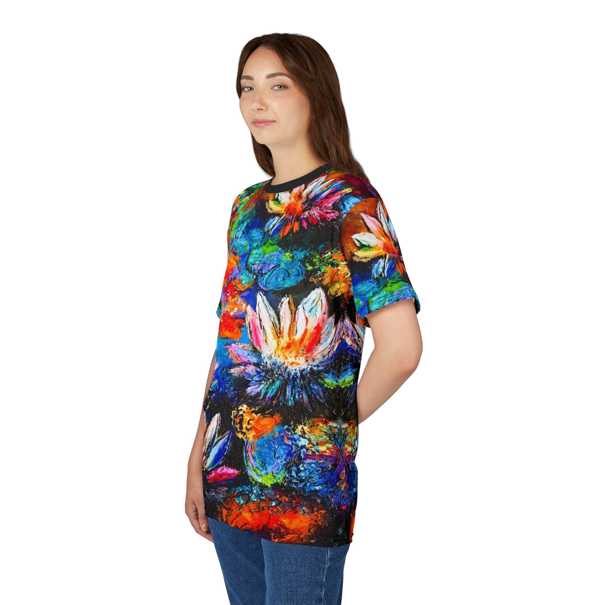 Signature Lily Abstract All-Over Print Tee