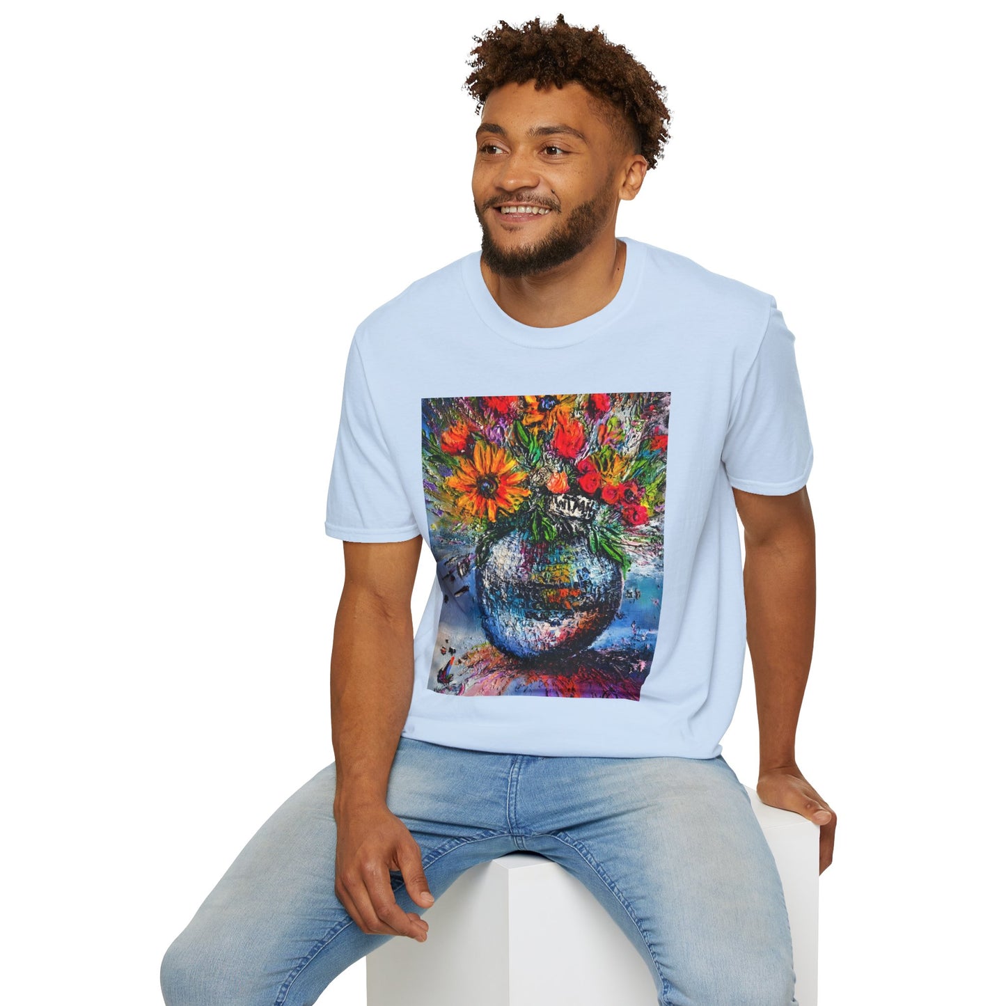 Panicked Disco Unisex Softstyle T-Shirt