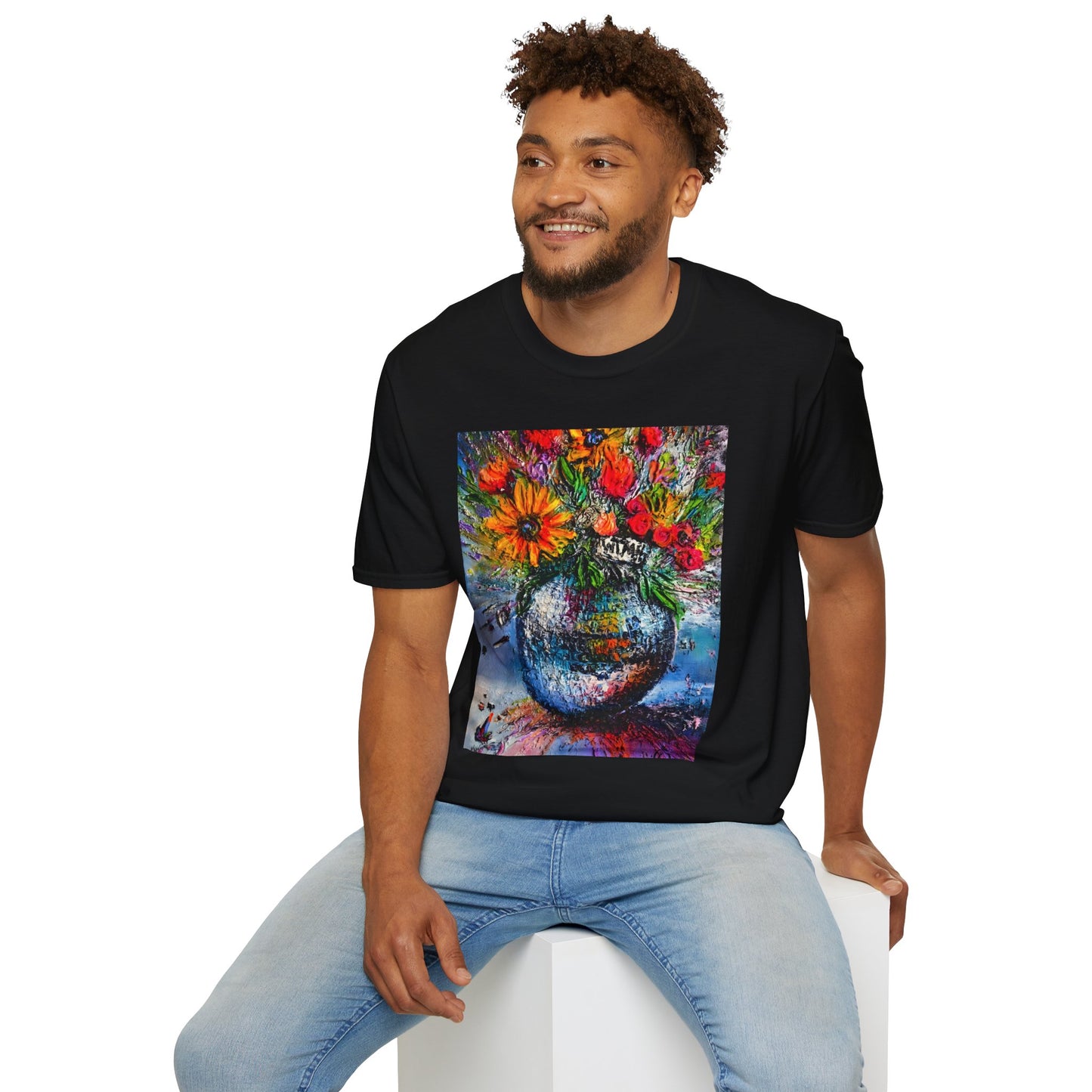 Panicked Disco Unisex Softstyle T-Shirt