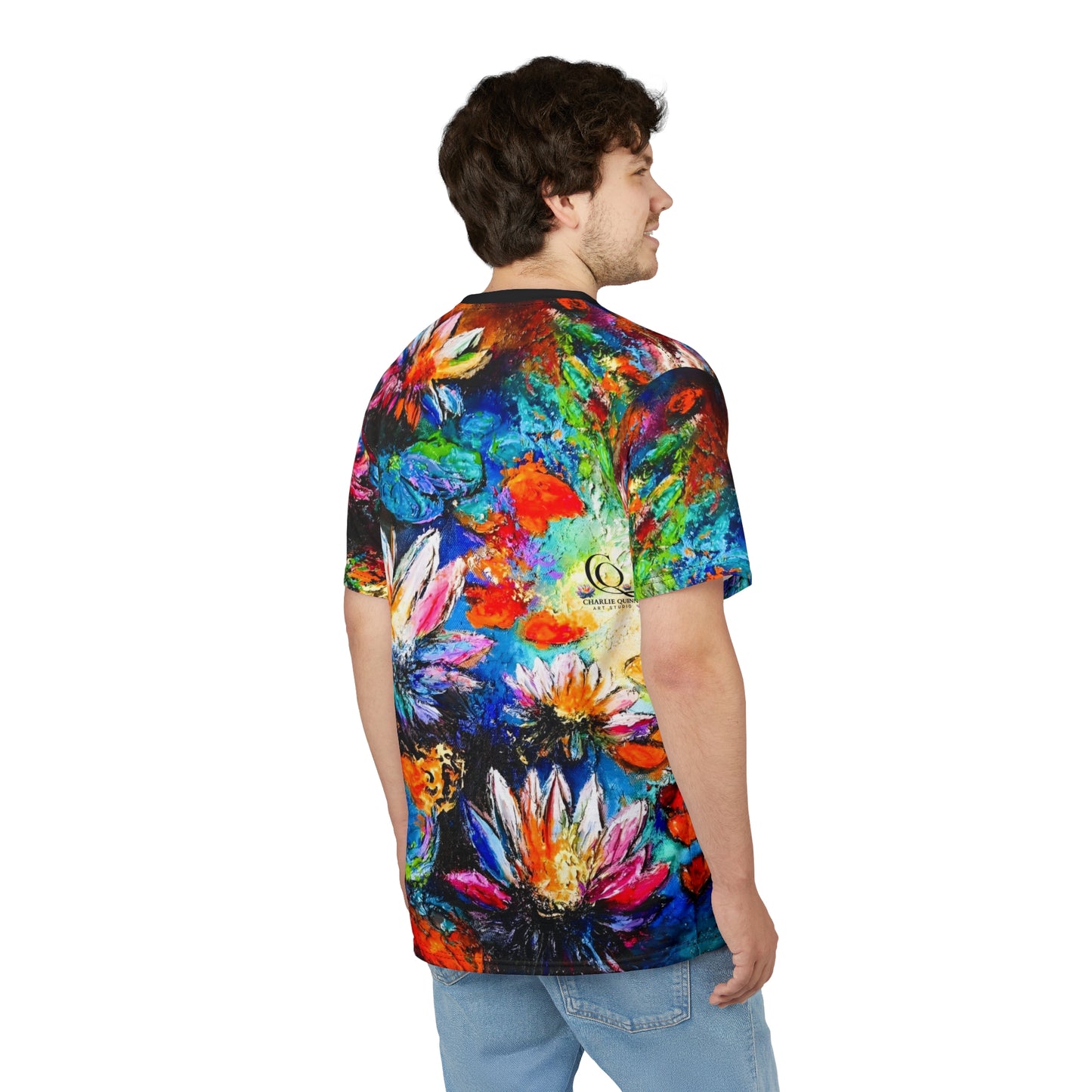 Signature Lily Abstract All-Over Print Tee