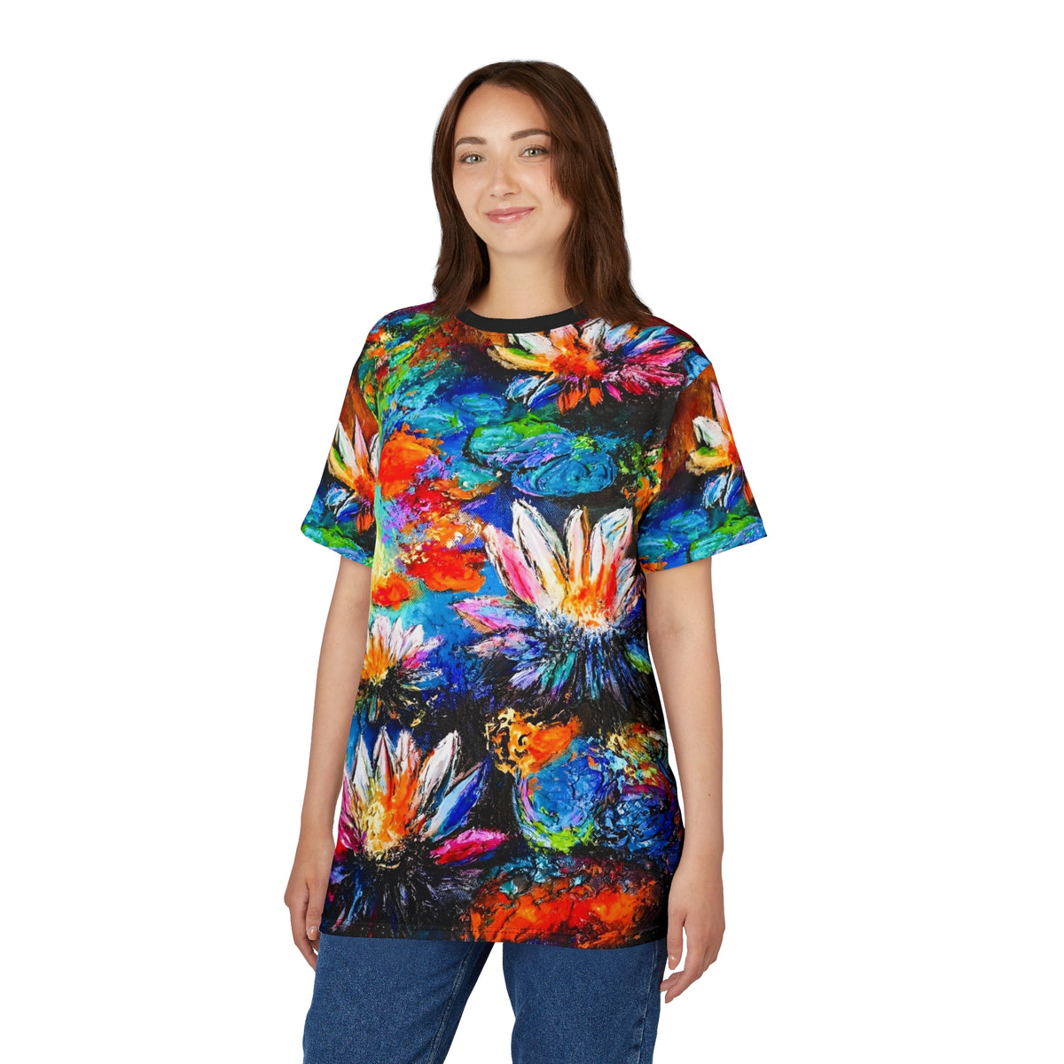 Signature Lily Abstract All-Over Print Tee