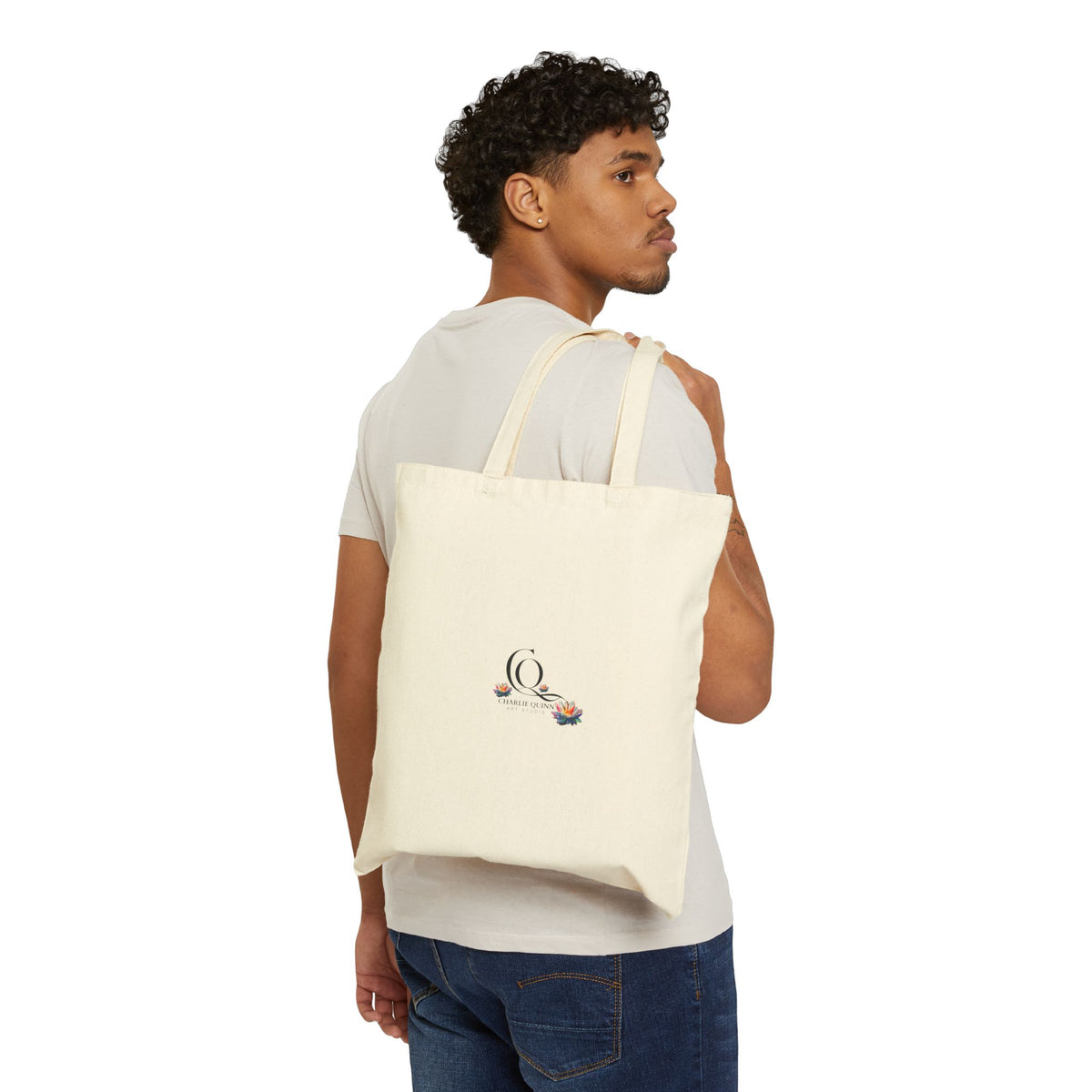 Cosmic Jimothy Canvas Tote — "Go and Show 'Em What You're Worth"