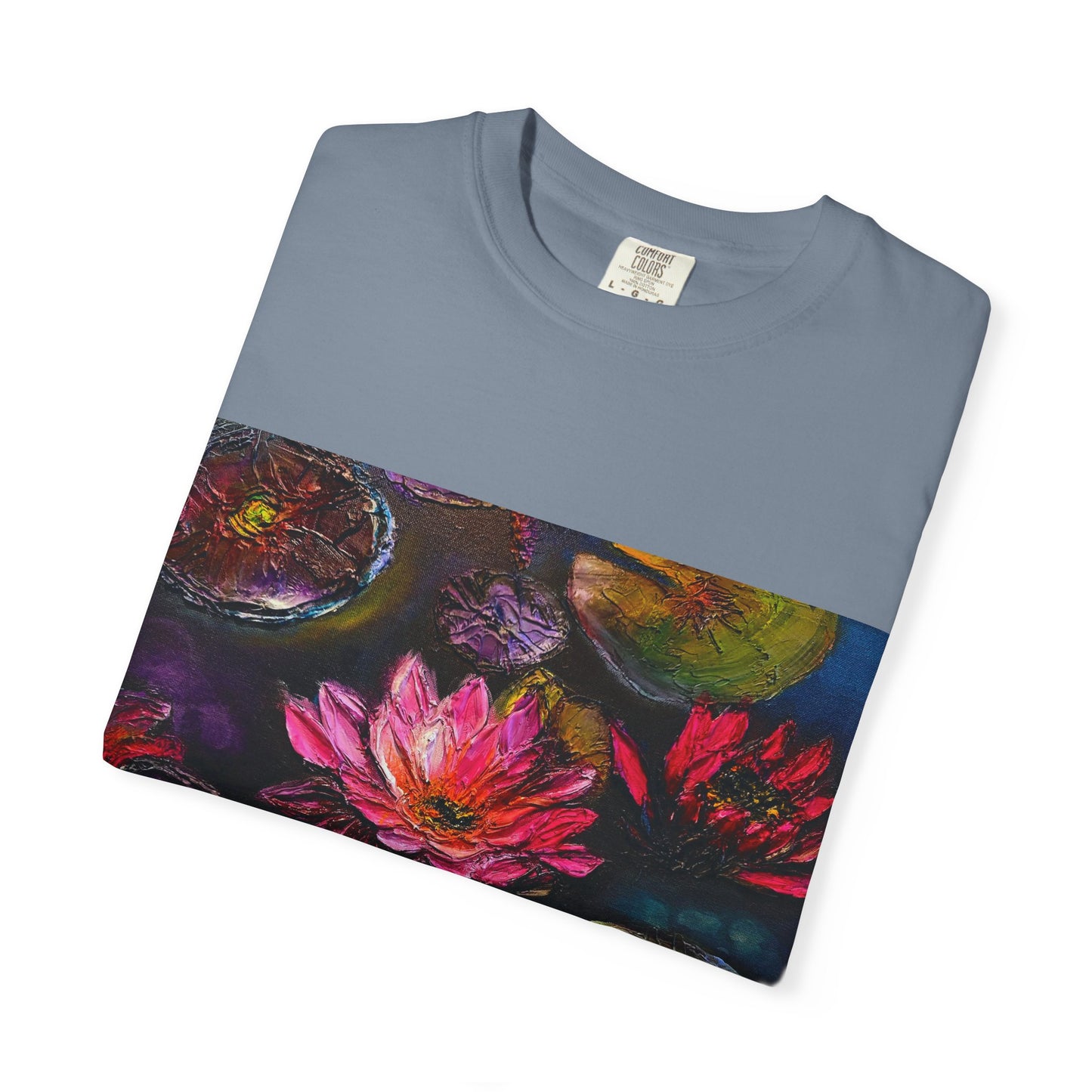 Waterlily Art T-Shirt — Charlie Quinn Arts Floral Graphic Tee